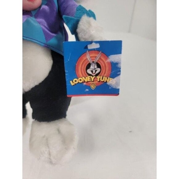 Warner Bros. 1997 Sylvester the Cat Jester 10" Looney Tunes Stuffed‎ Plush - Picture 4 of 9